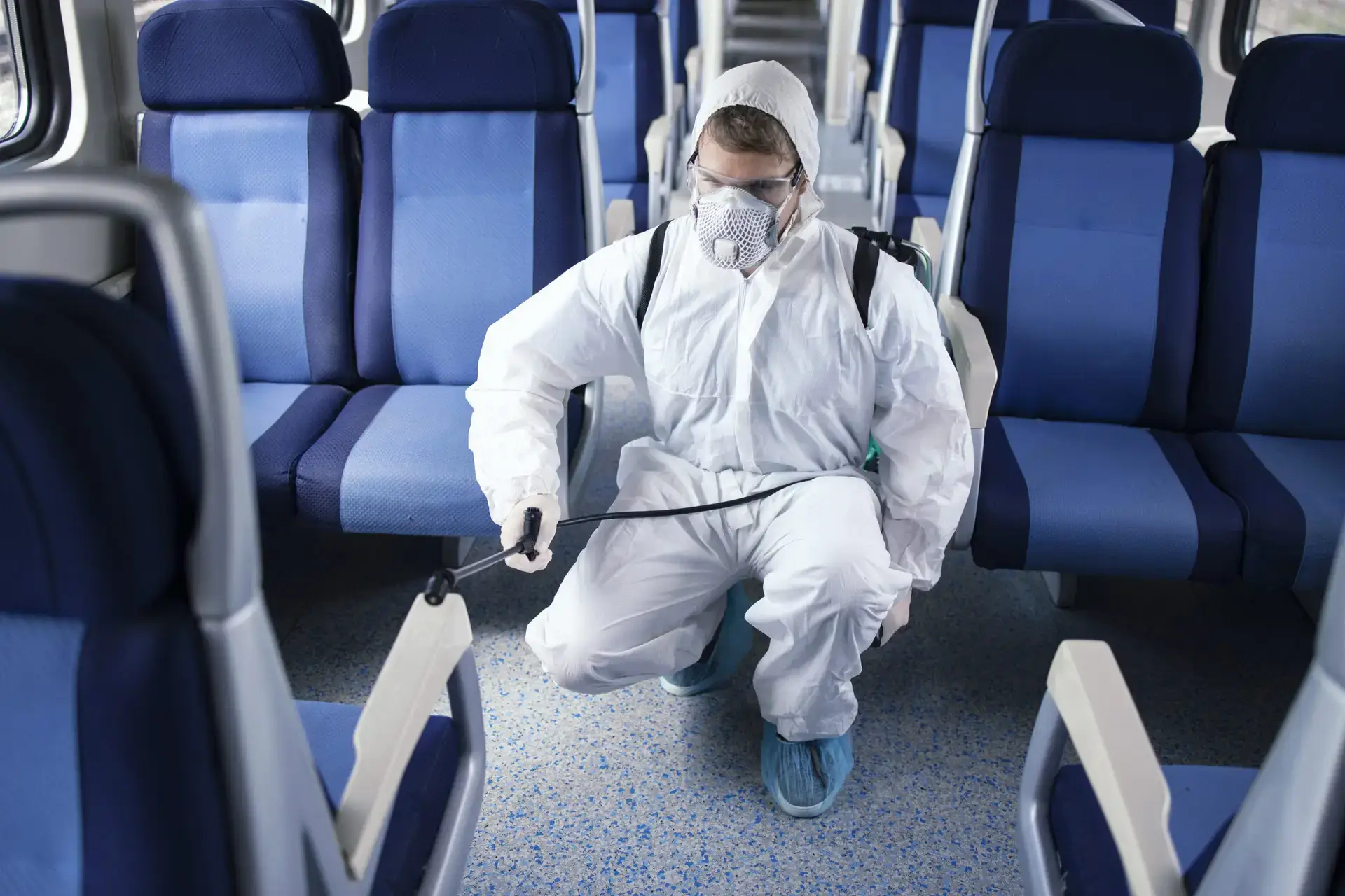 limpieza de asientos de trenes